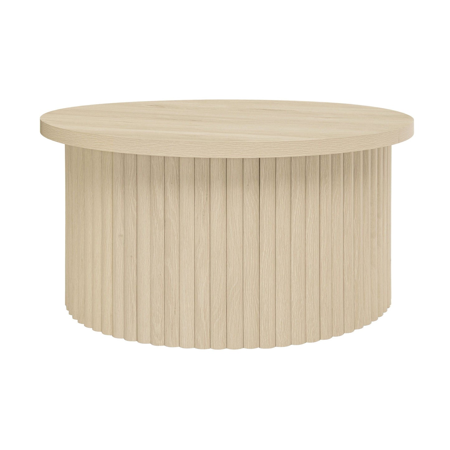 Coffee Table, Round Coffee Table, Modern Side Tables Accent End Table For Living Room, Apartment - Natural Home Essentials