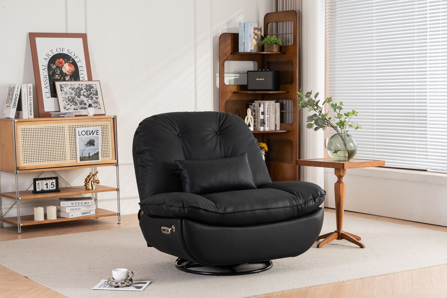 Power Recliner Swivel Glider USB Charger With Bluetooth Music Player, Sleep, Working, Game And Leisure Home Essentials
