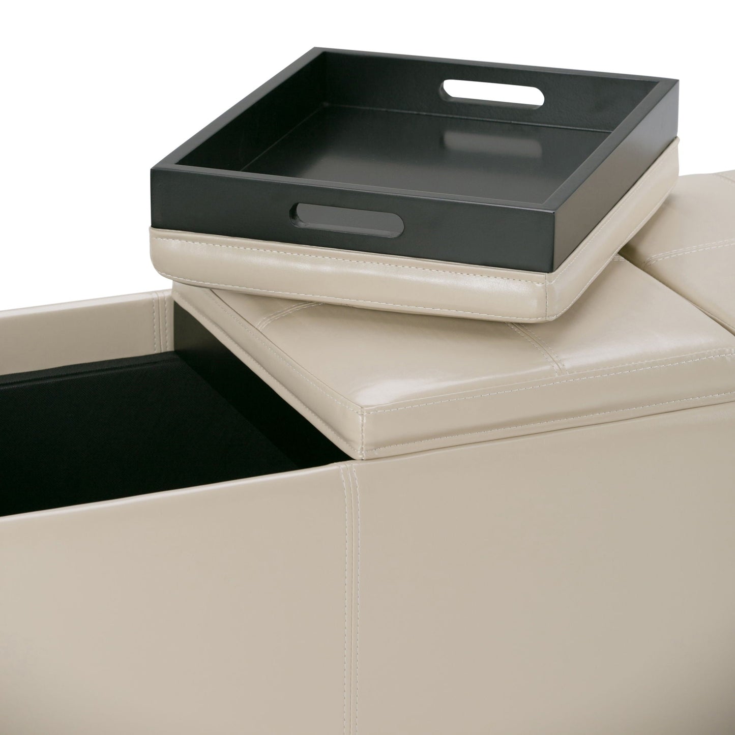 Avalon - Upholstered Storage Ottoman Simpli-Home