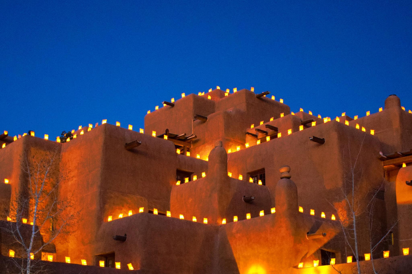 Tempered Glass With Foil - Santa Fe Lights Adobe - Orange