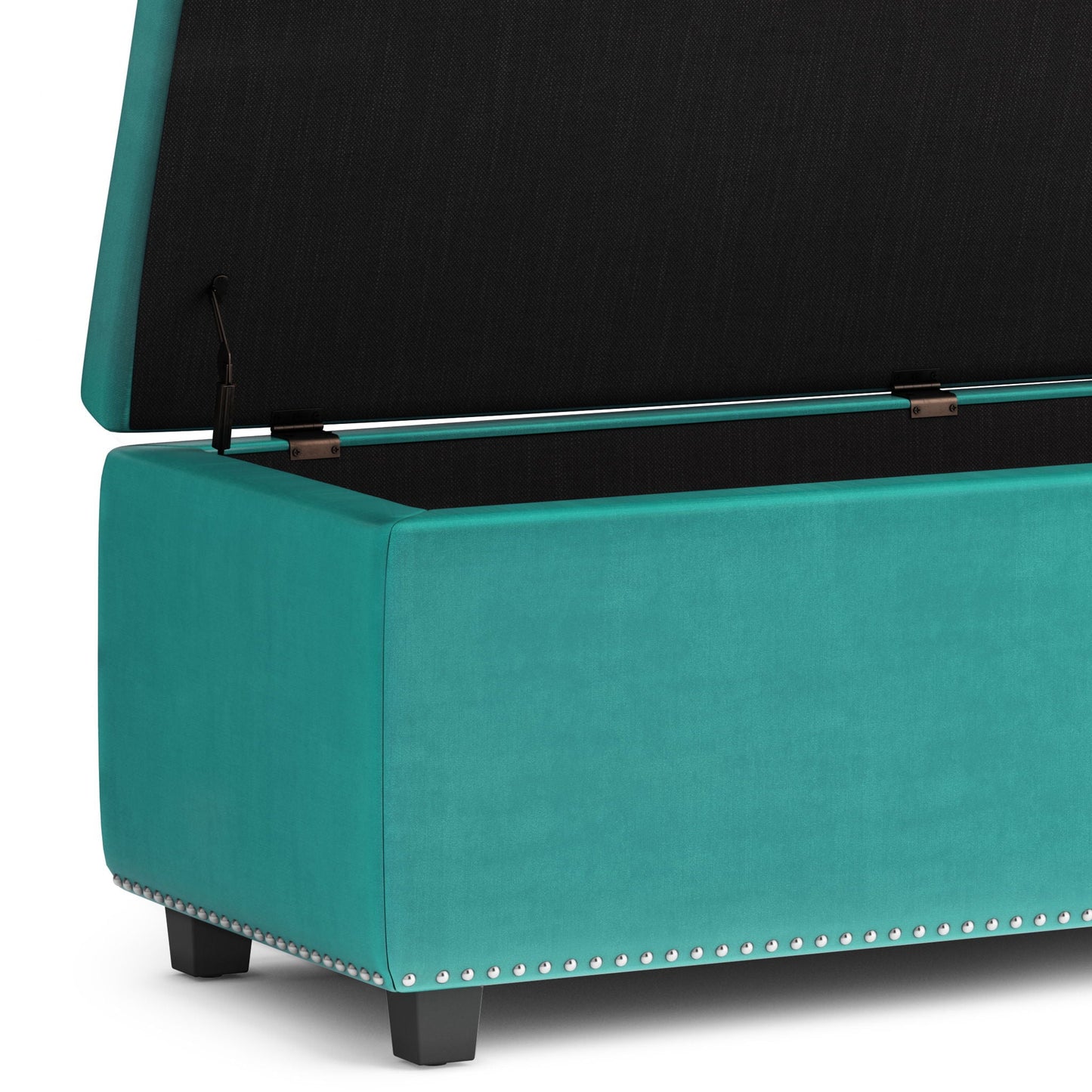 Hamilton - Upholstered Storage Ottoman Simpli-Home