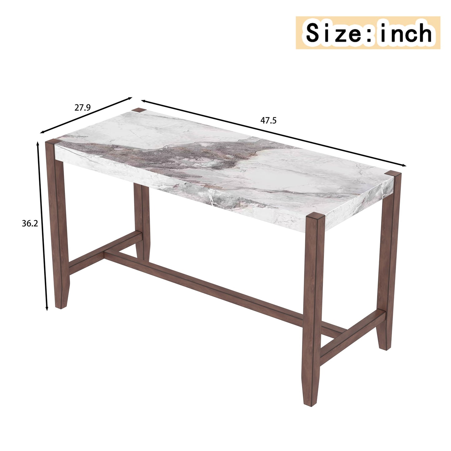 Counter Height Bar Table For Kitchen Hearth and Haven