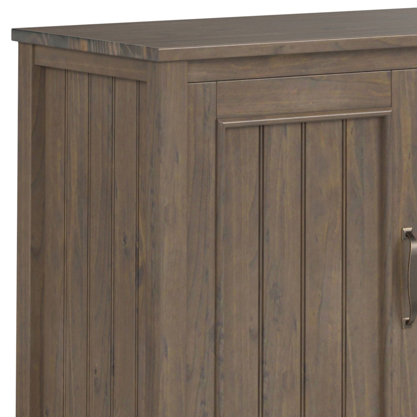 Lev - TV Media Stand - Smoky Brown Simpli-Home