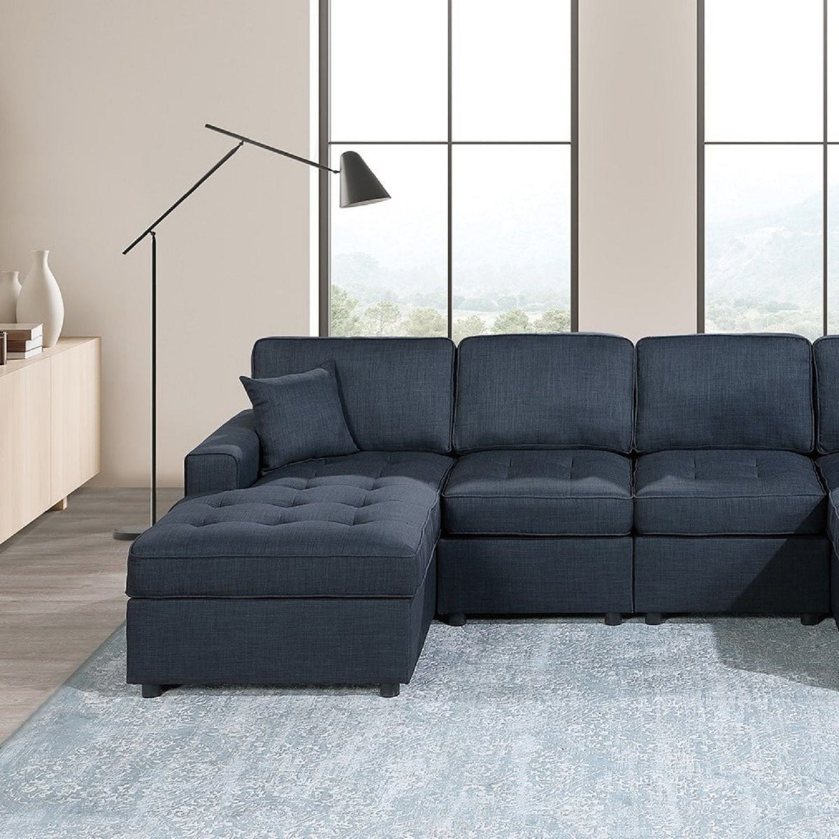 Contemporary Sectional Sofa Set RAF And LAF Chaise Home Essentials