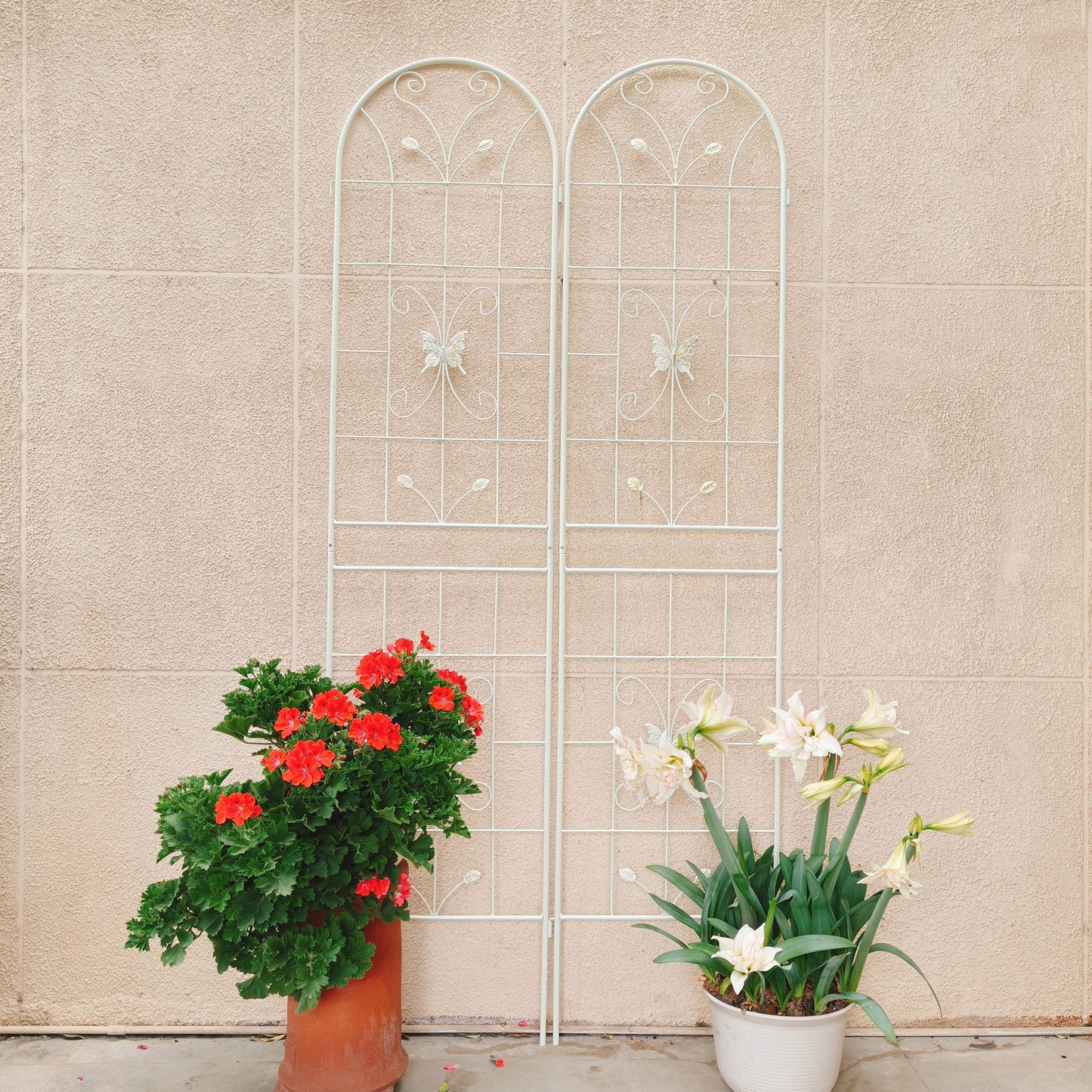 Garden Metal Trellis Rustproof Trellis For Climbing Plants Outdoor Flower Support Daily Nest