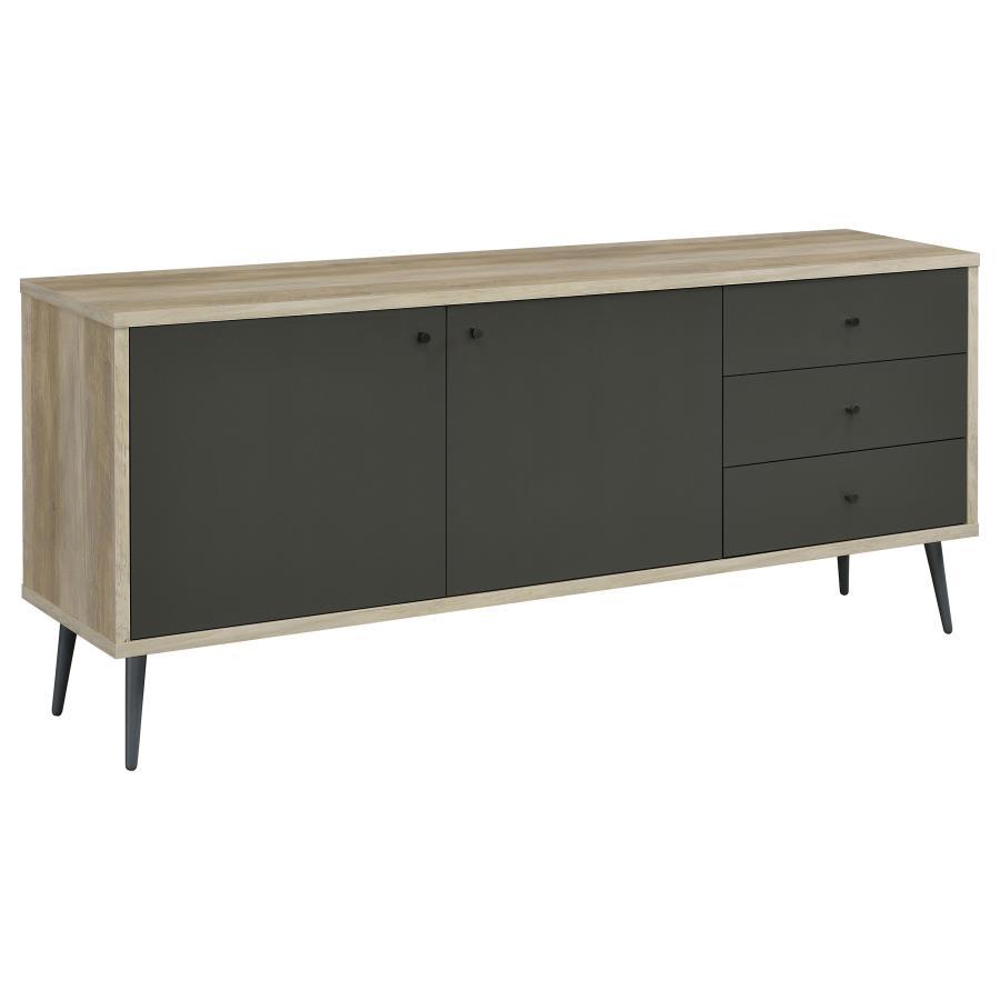 Maeve - 2 Door Engineered Wood Cabinet - Antique Pine And Gray Coaster Fine Furniture