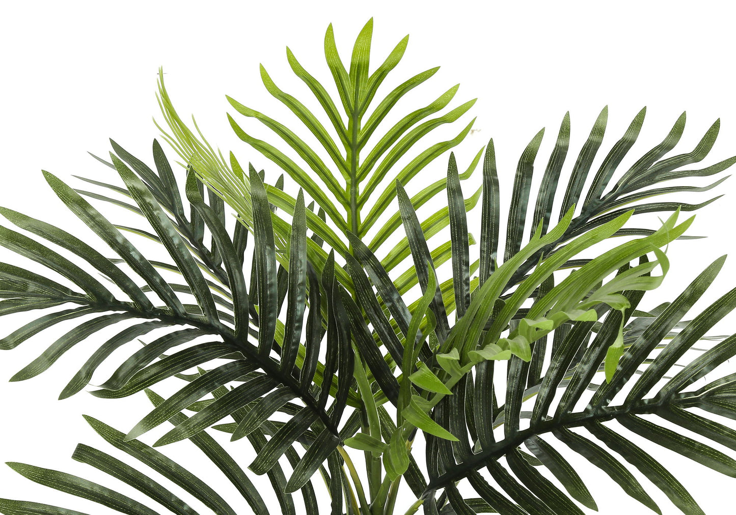 20" Tall, Artificial Plant, Palm, Indoor, Faux, Fake, Table, Greenery, Potted, Real Touch, Decorative - Green / Black 8th Street