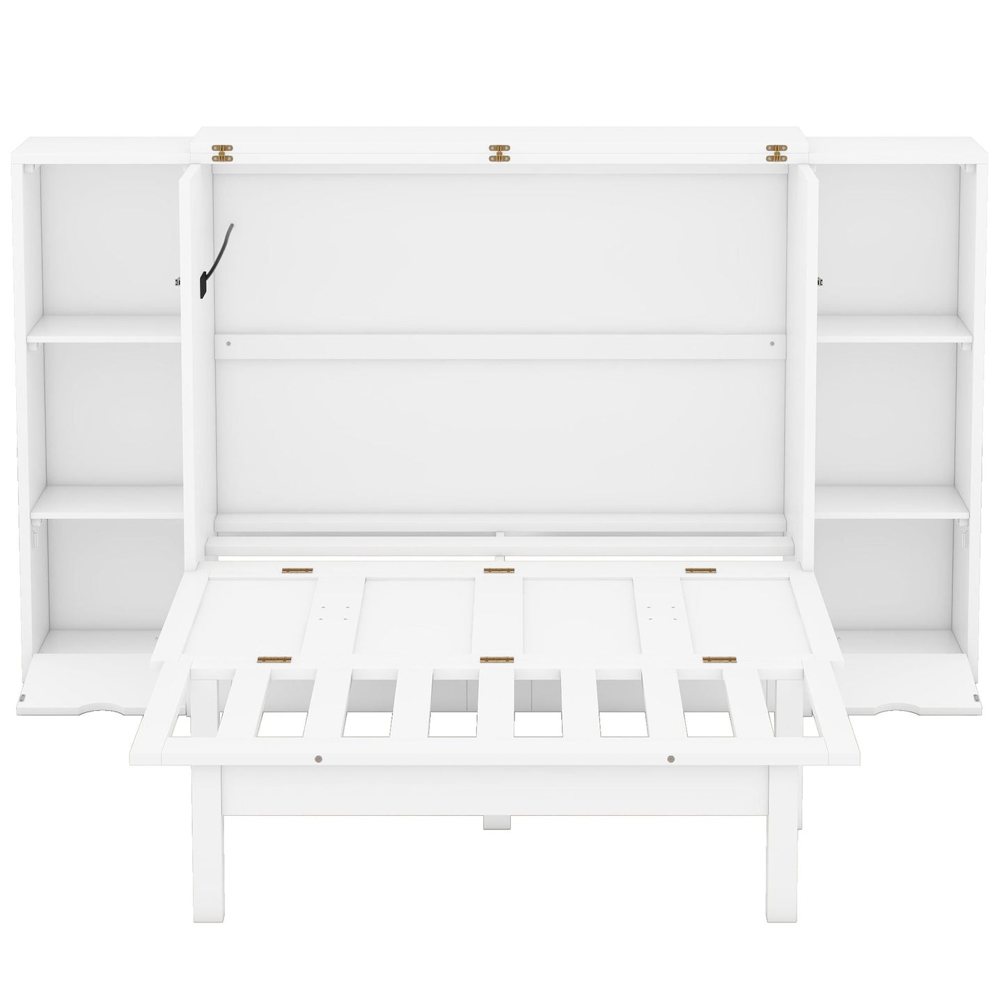 Murphy Bed With Shelves, Drawers And USB Ports DreamHaus