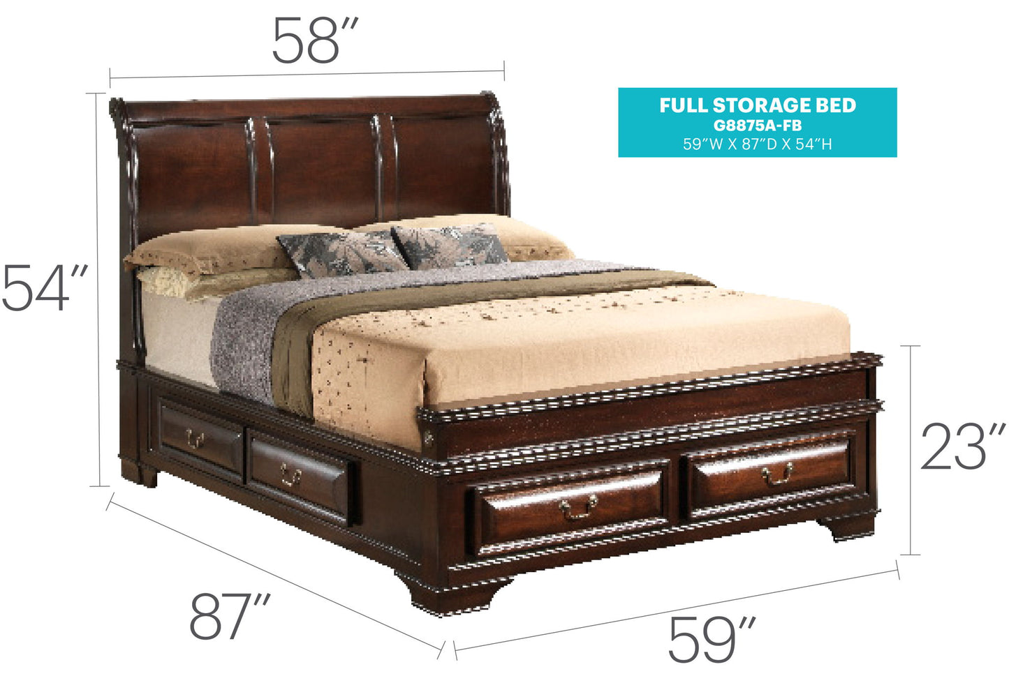 LaVita - Storage Bed Glory Furniture