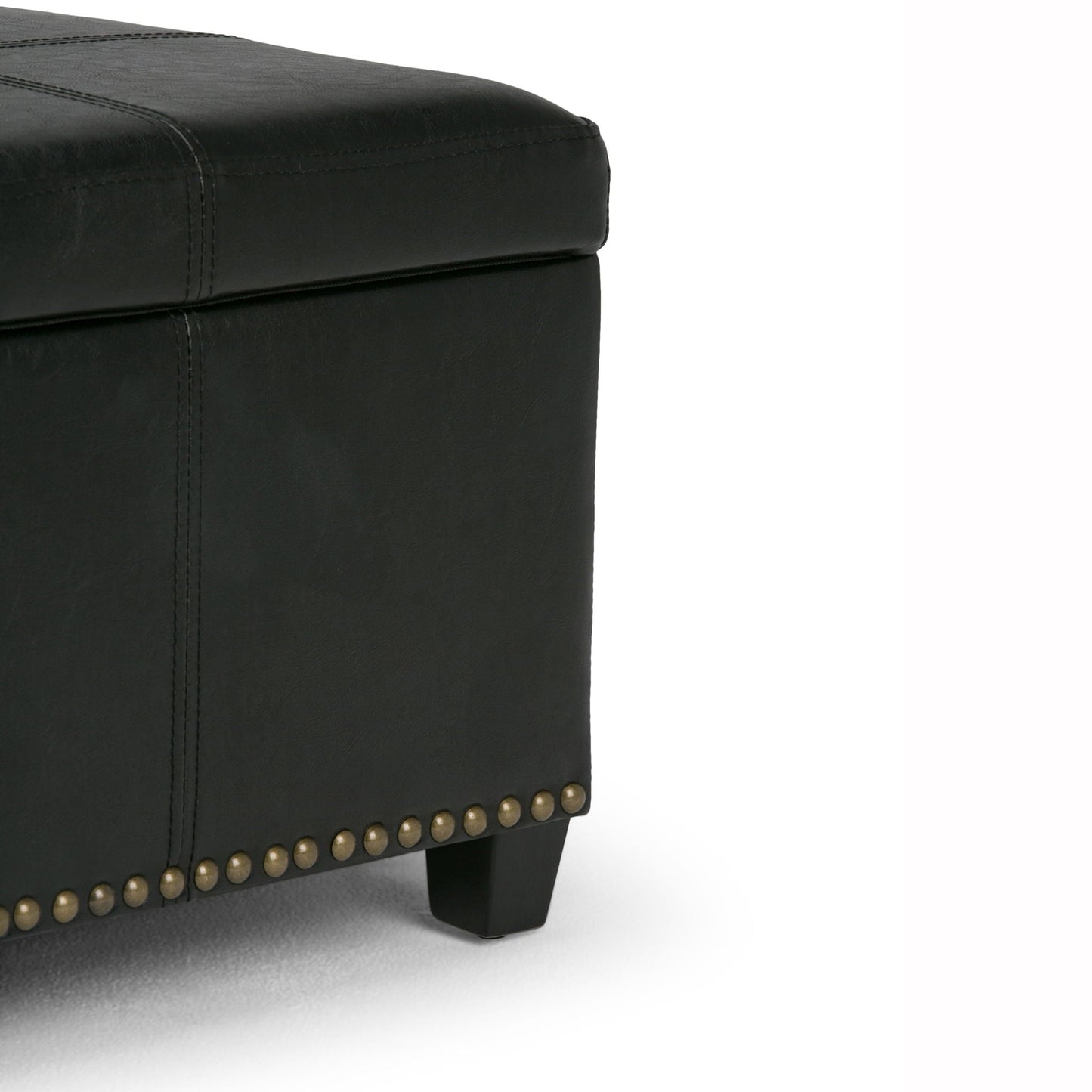 Kingsley - Upholstered Large Storage Ottoman Simpli-Home