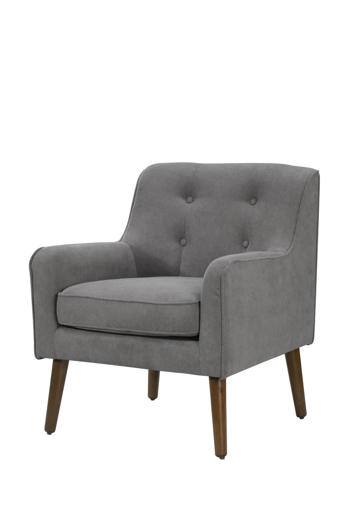 Ryder - Mid Century Modern Woven Fabric Tufted Armchair Lilola Home