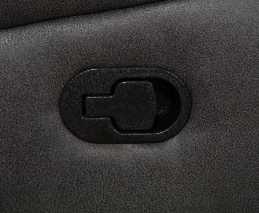 Lawrence - Upholstered Padded Arm Reclining Sofa - Charcoal CoasterEveryday