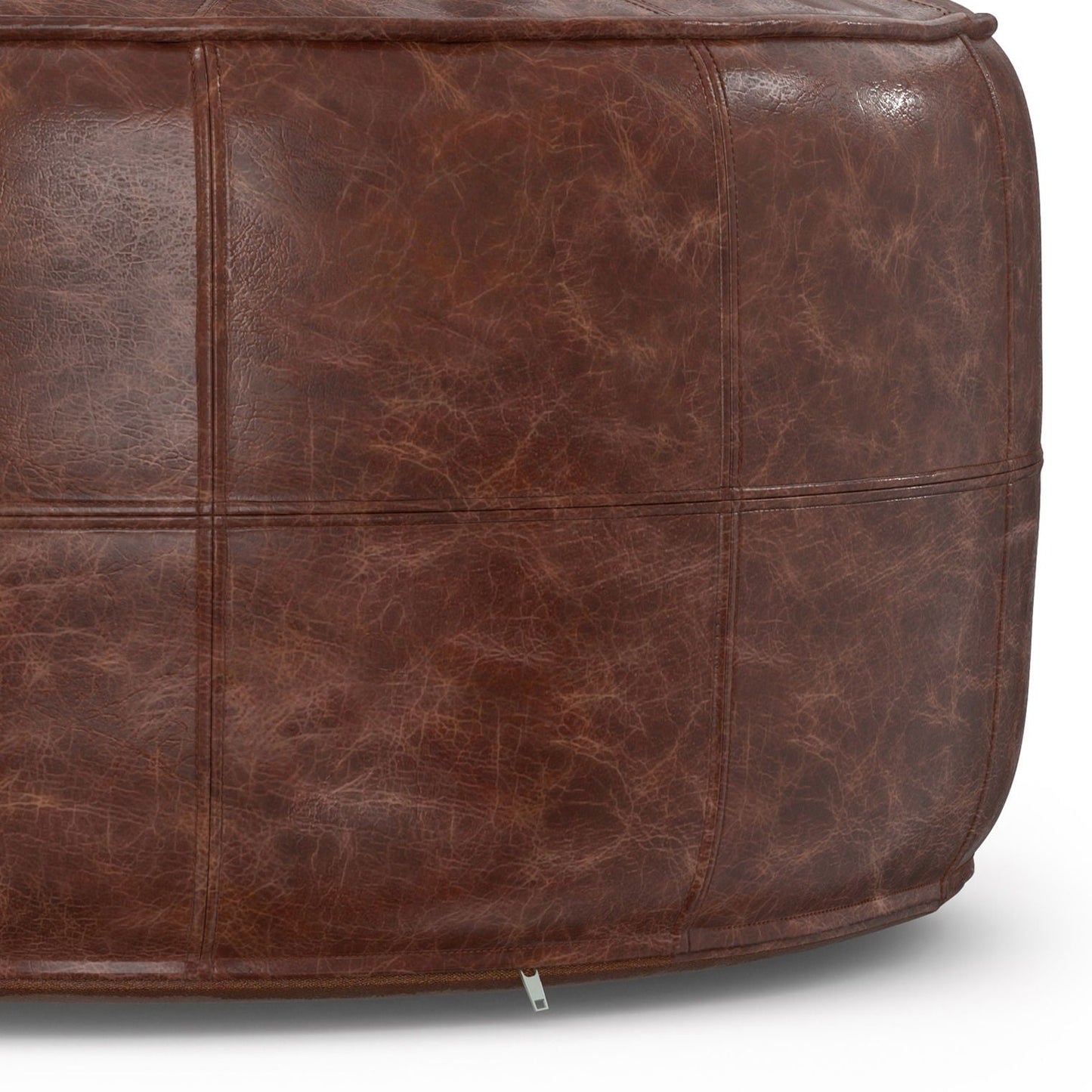 Connor - Handcrafted Round Pouf Simpli-Home