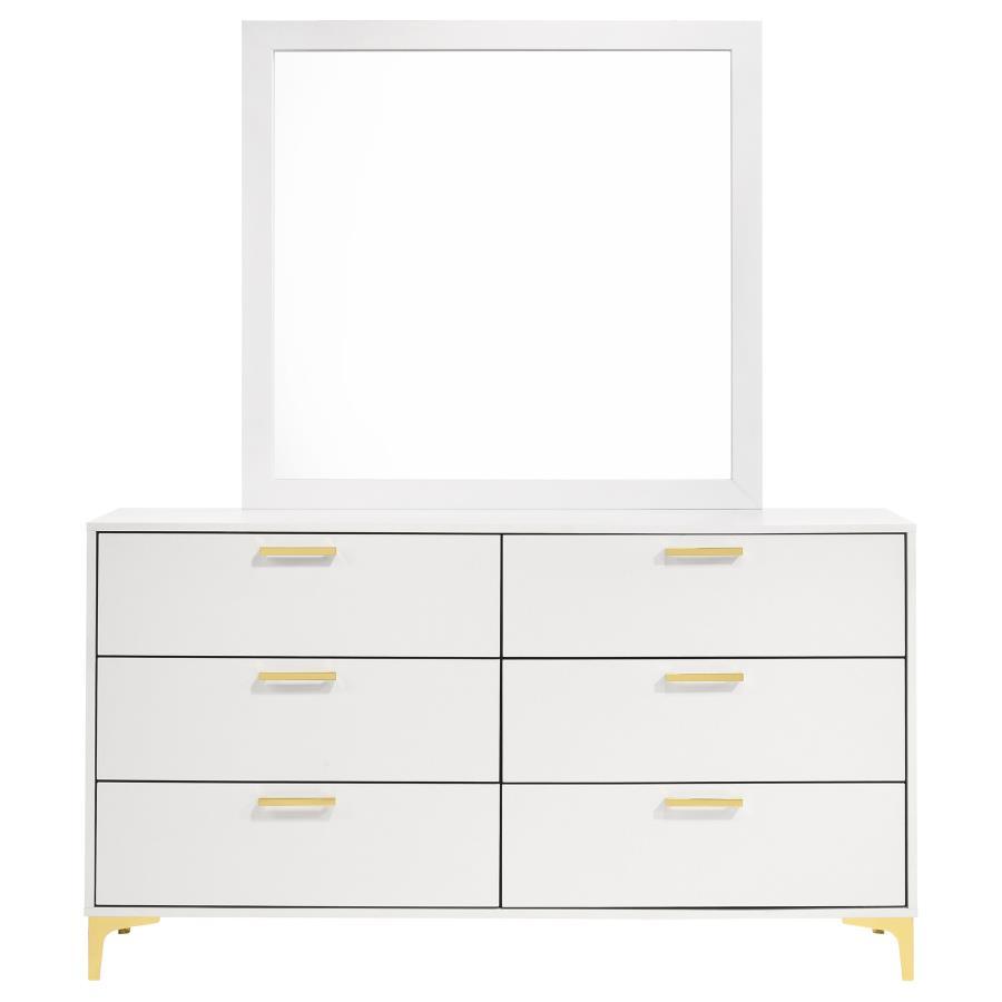 Kendall - 6-Drawer Dresser With Mirror CoasterEveryday