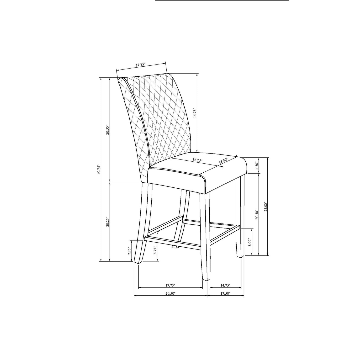 Jasmine - Barstool (Set of 2) - Gray Global Furniture USA