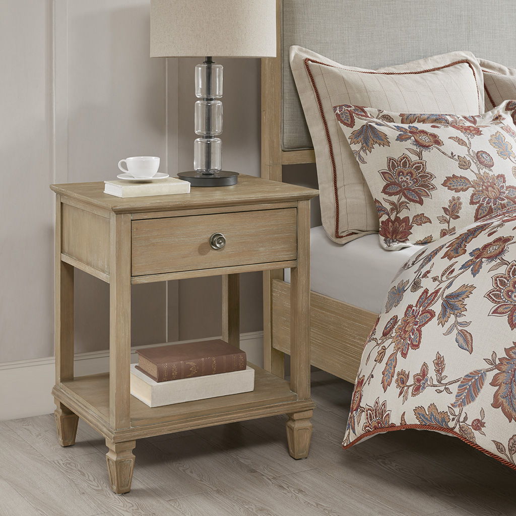 Victoria - Bedside Table - Light Natural Madison Park Signature