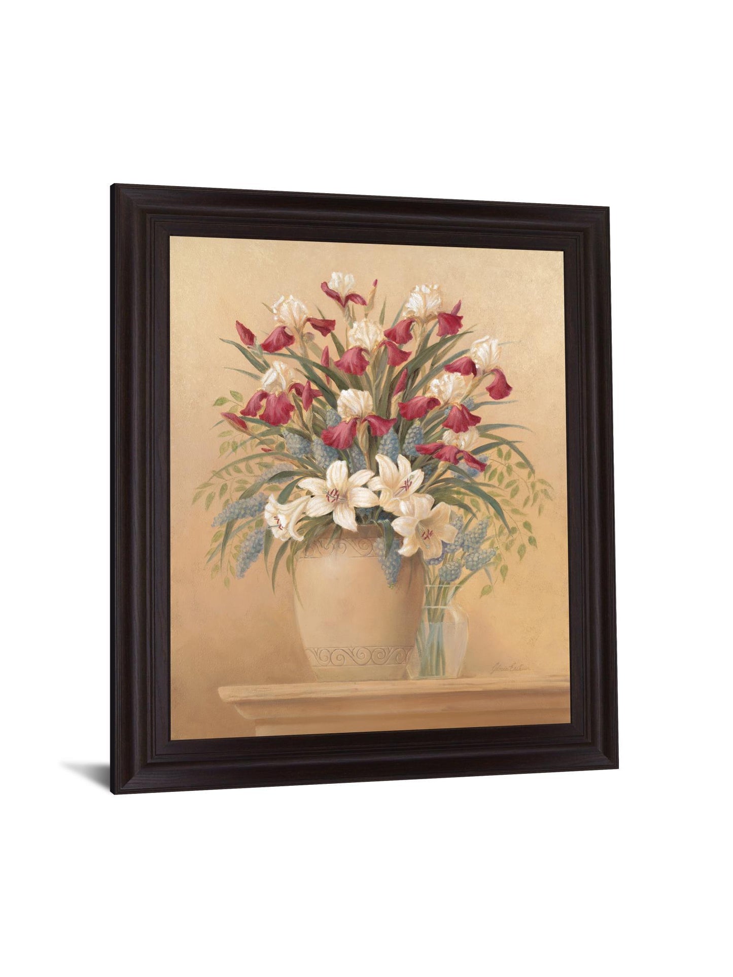 Crimson Lily Display - 28" x 34" Framed Wall Art Classy Art