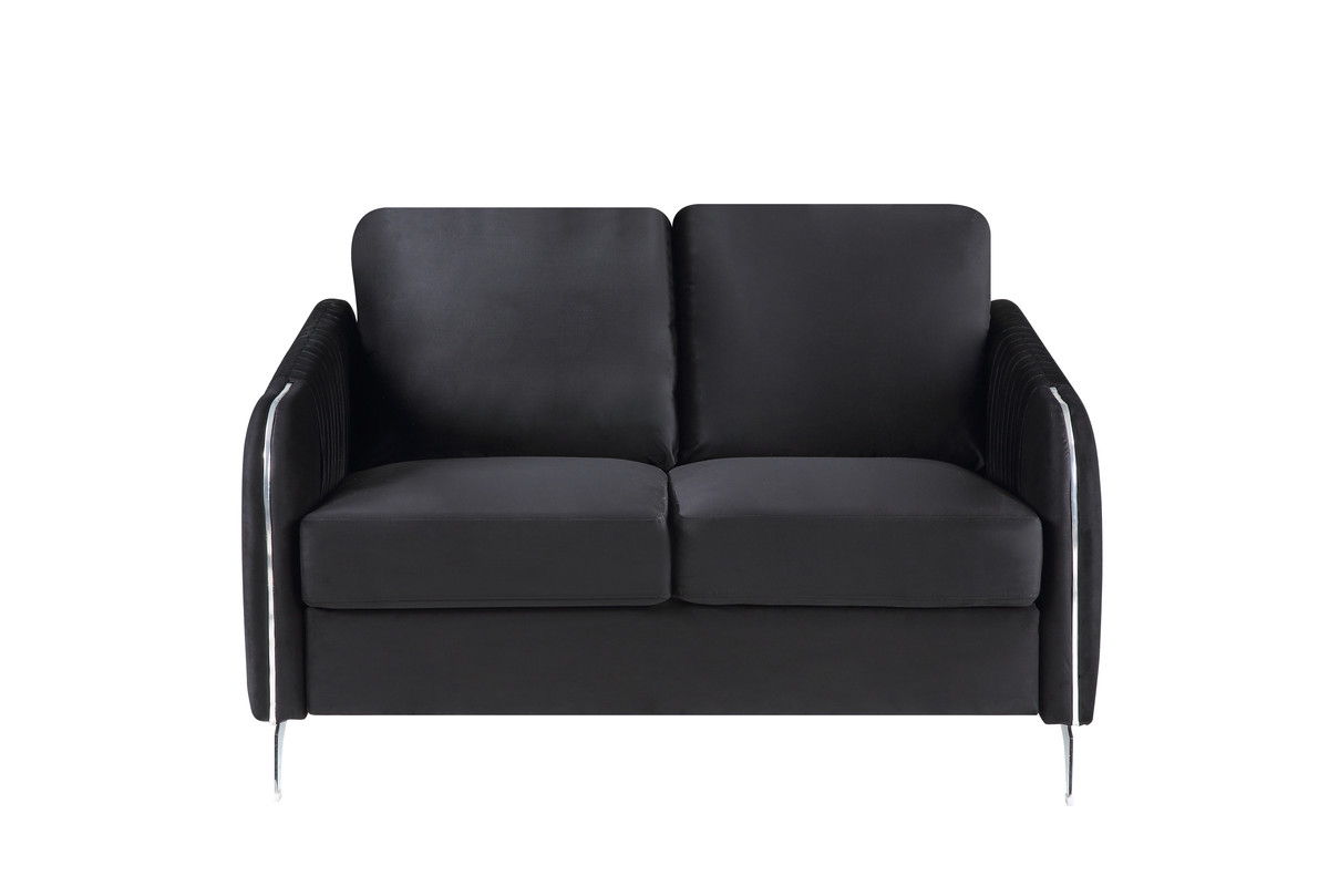 Hathaway - Velvet Modern Chic Loveseat Couch Lilola Home