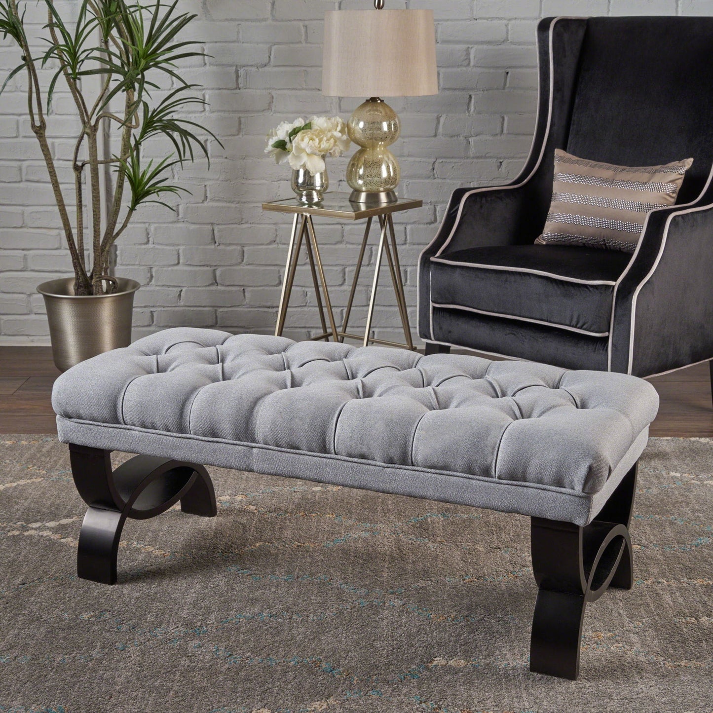 Hilton - Ottoman Bench Classic Style Noble House