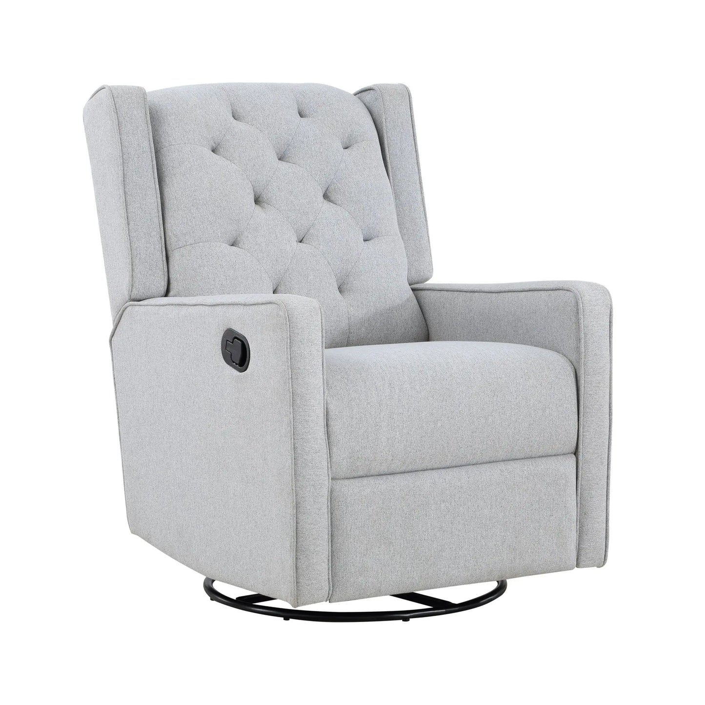 Milah - Gliding Swivel Recliner Tufted Suite Bebe