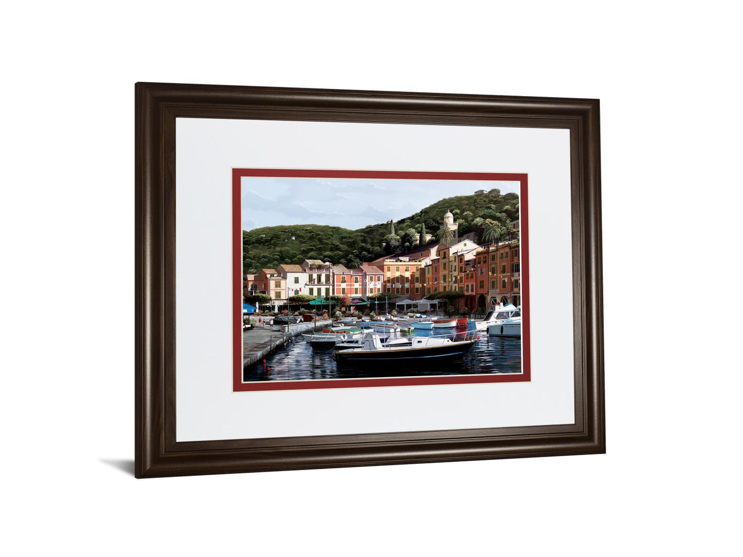 Sunshine Over Portofino By Saunders B. - Green Classy Art