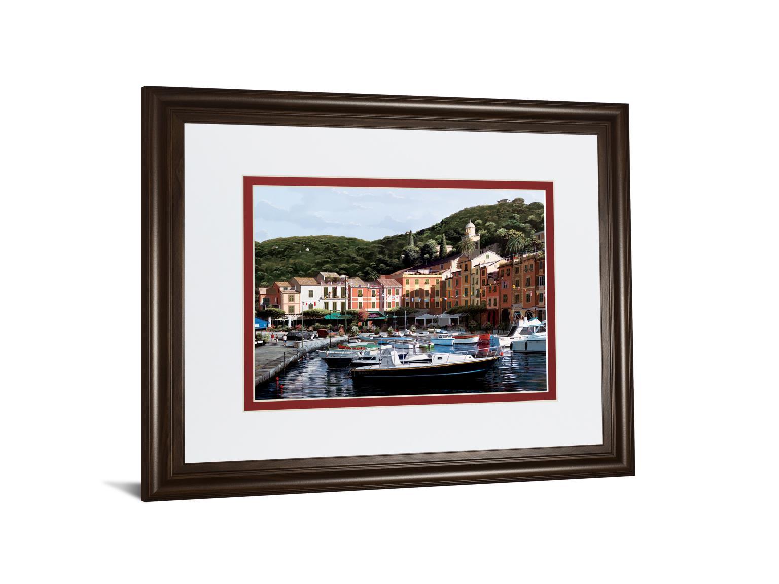 Sunshine Over Portofino By Saunders B. - Green Classy Art