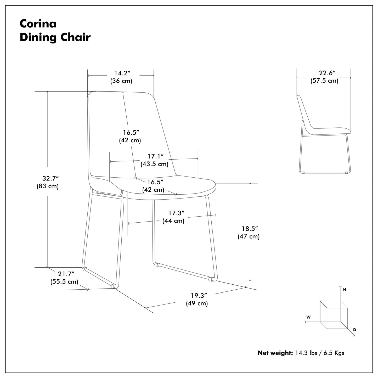 Corina - Upholstery Dining Chair (Set of 2) Simpli-Home