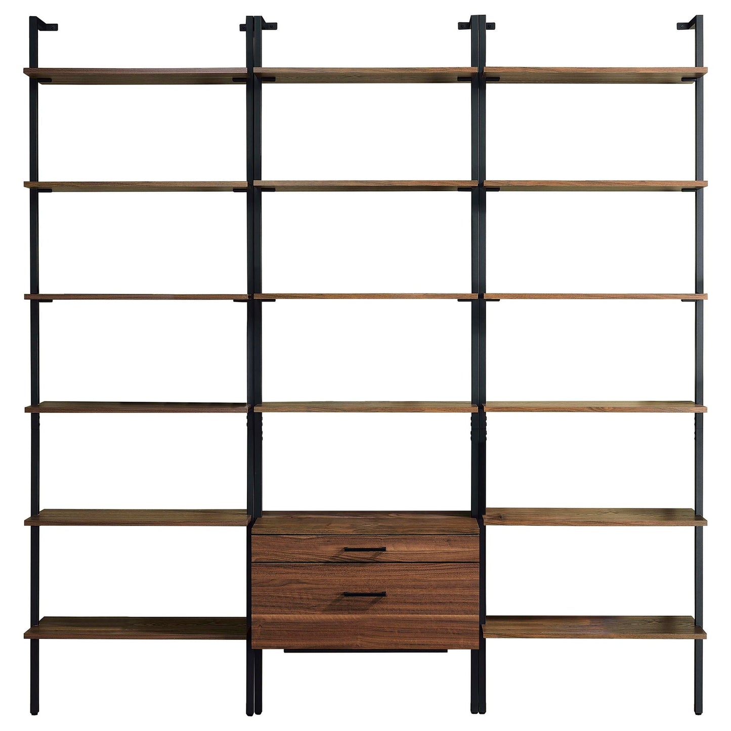 Owens - 3 Piece Wall Mounted Bookshelf Set - Walnut Coaster Fine Furniture