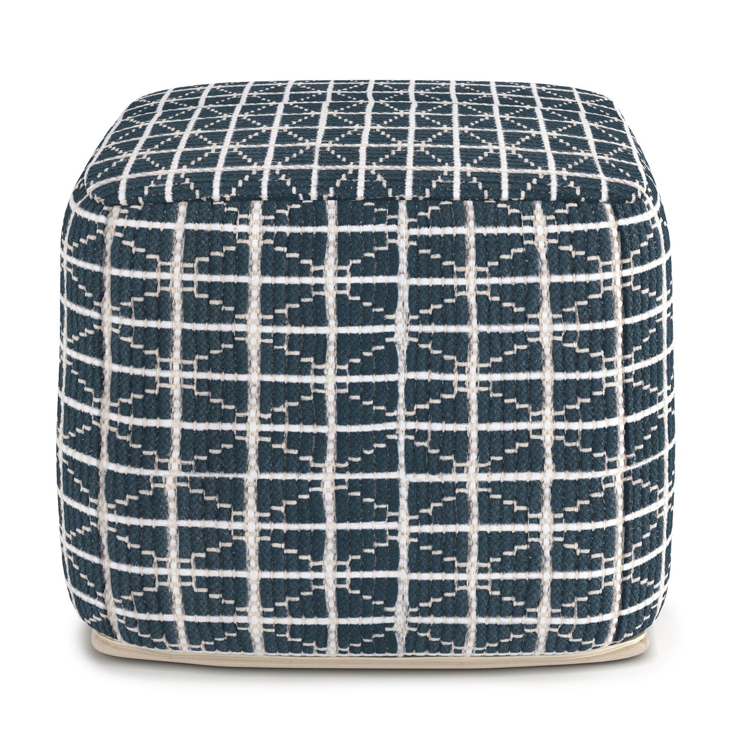 Noreen - Upholstered Square Pouf Simpli-Home