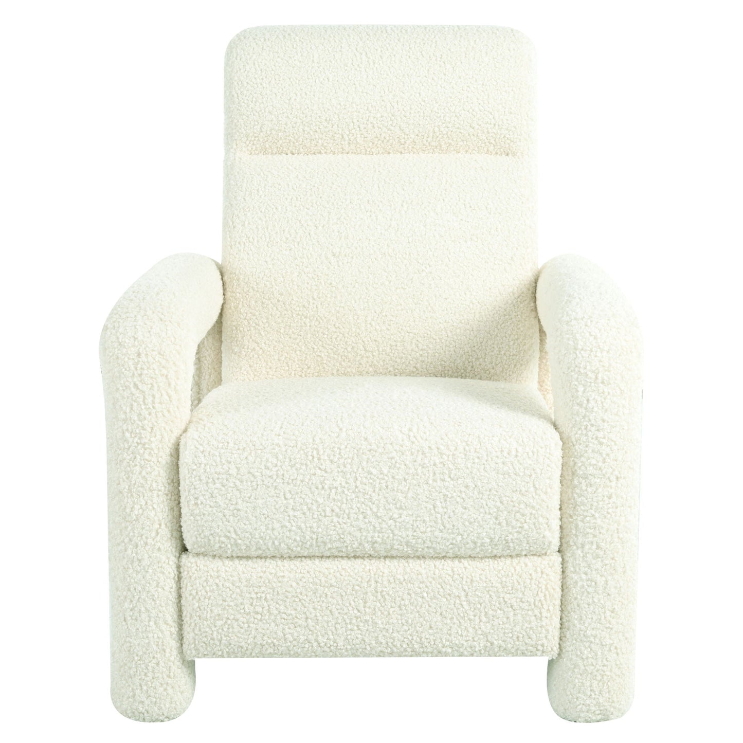 Push Back Recliner Armchair Upholstered Recliner Chair Single Sofa With Adjustable Backrest Noble House