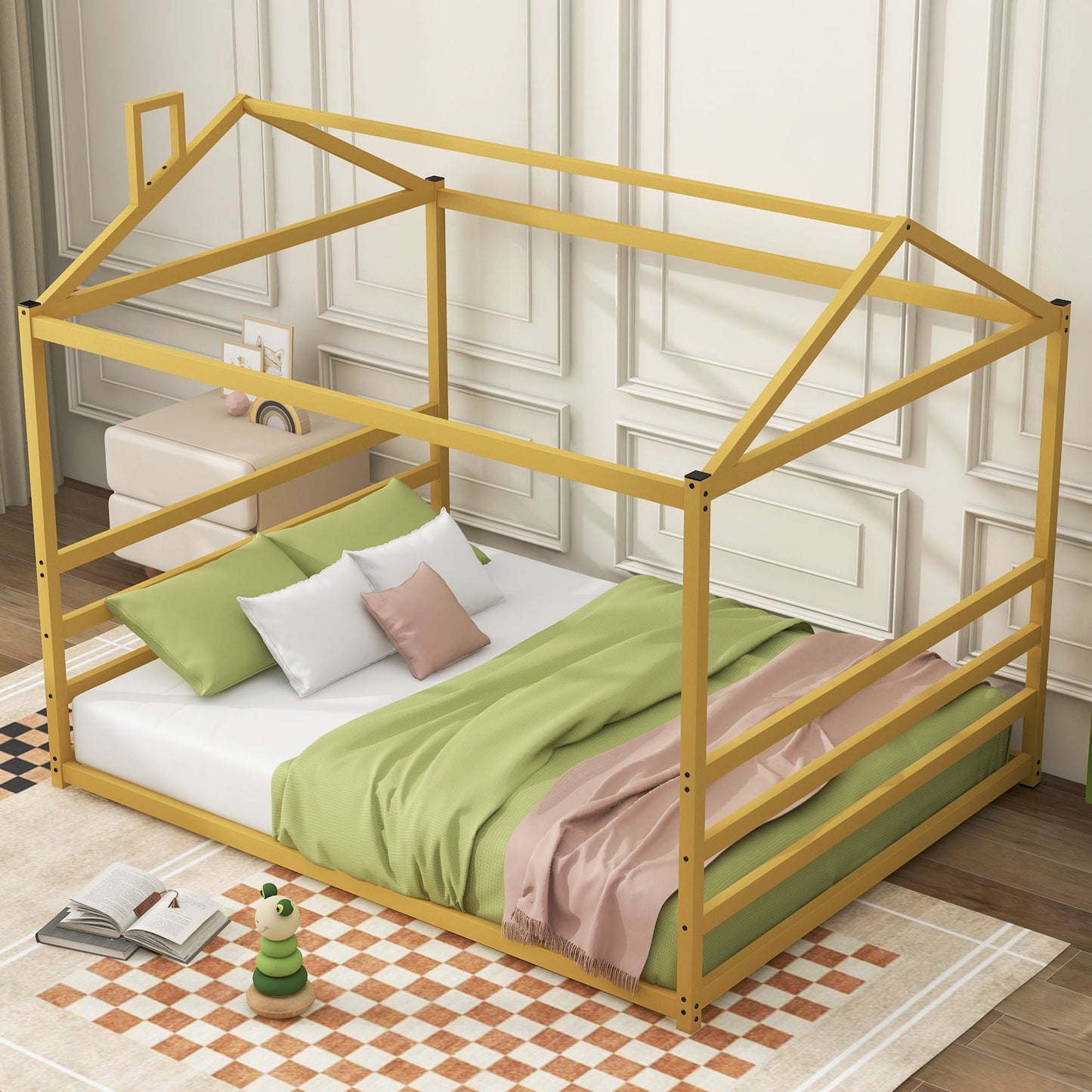Metal House Shape Platform Bed Dreamland