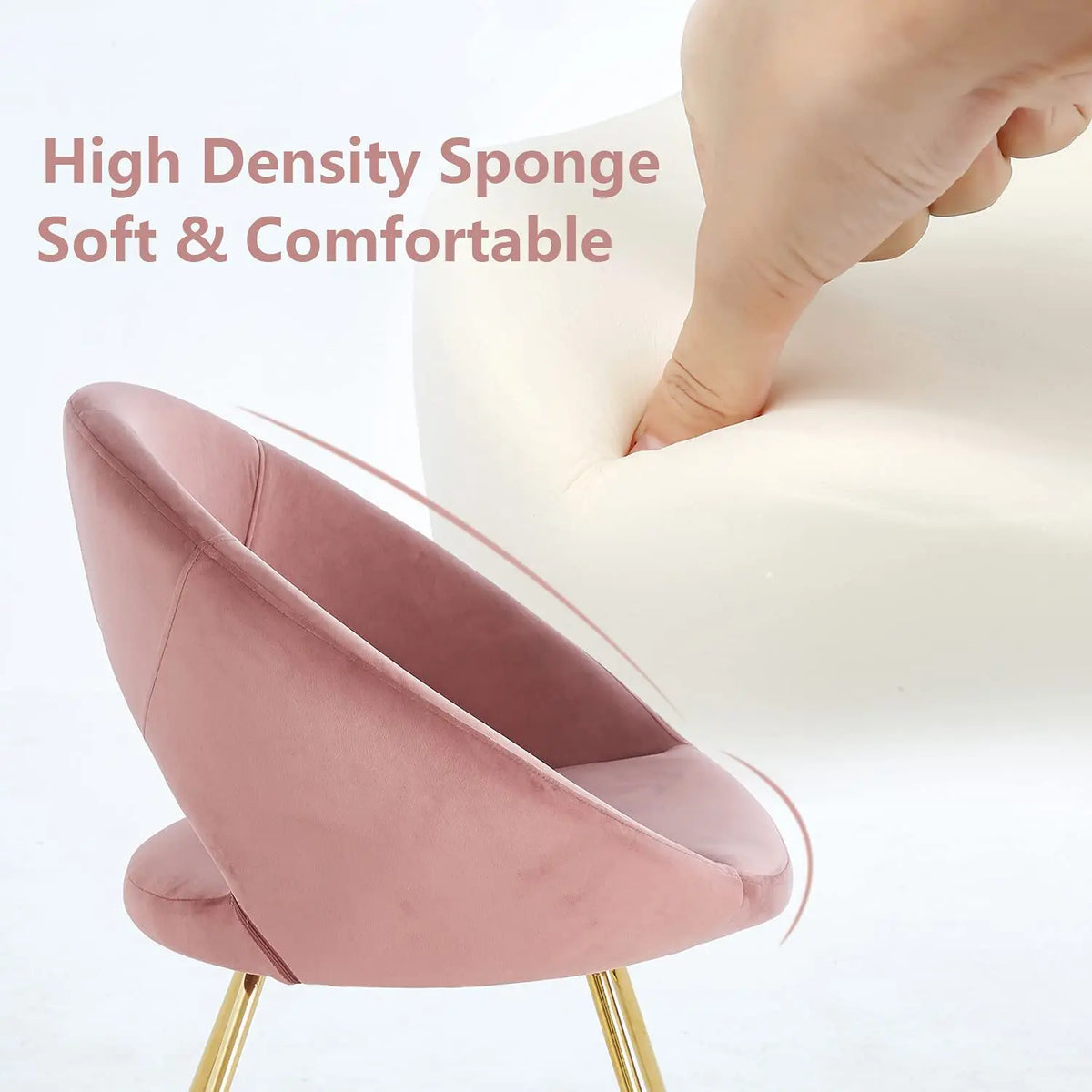 Modern Accent Velvet Chair (Set of 2) Home Essentials