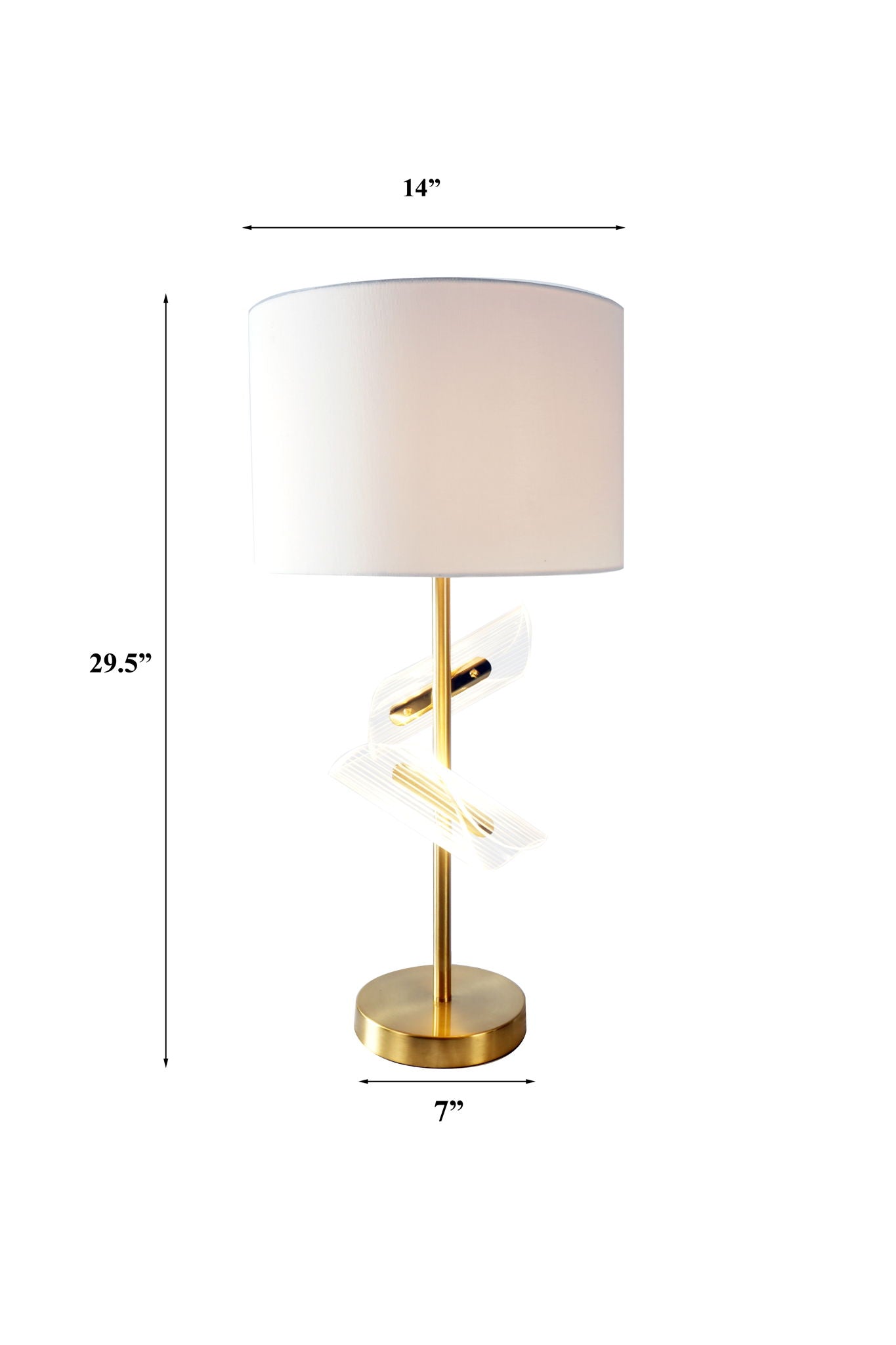 Table Lamp - Gold Crown Mark