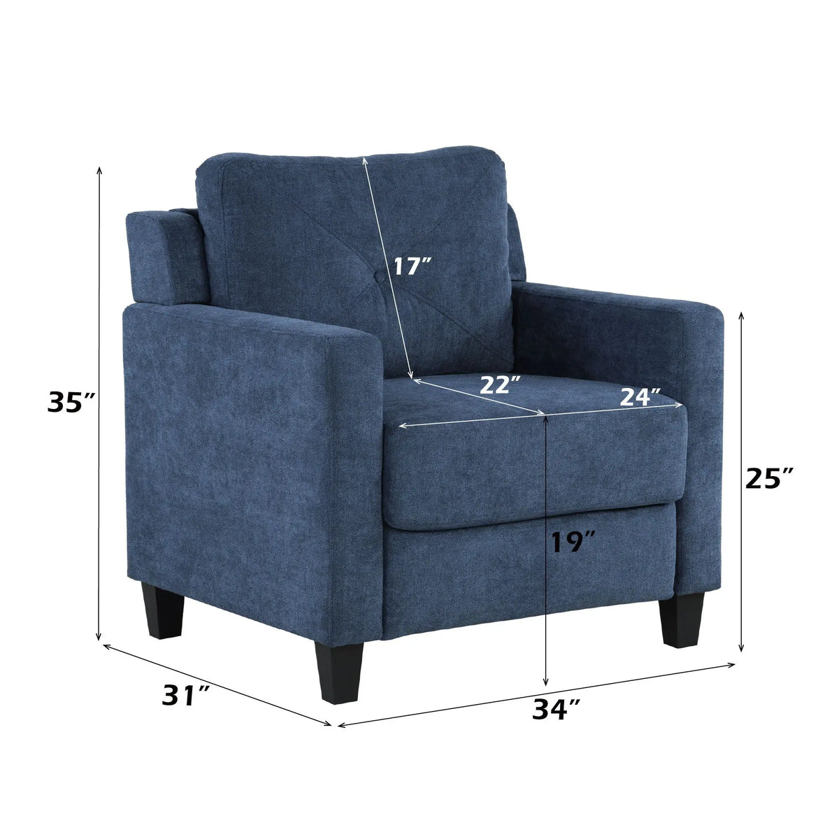Chair - Navy Acme