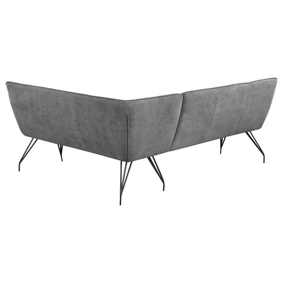 Dodson - Fabric Upholstered L-Shaped Nook Dining Bench Coaster Fine Furniture