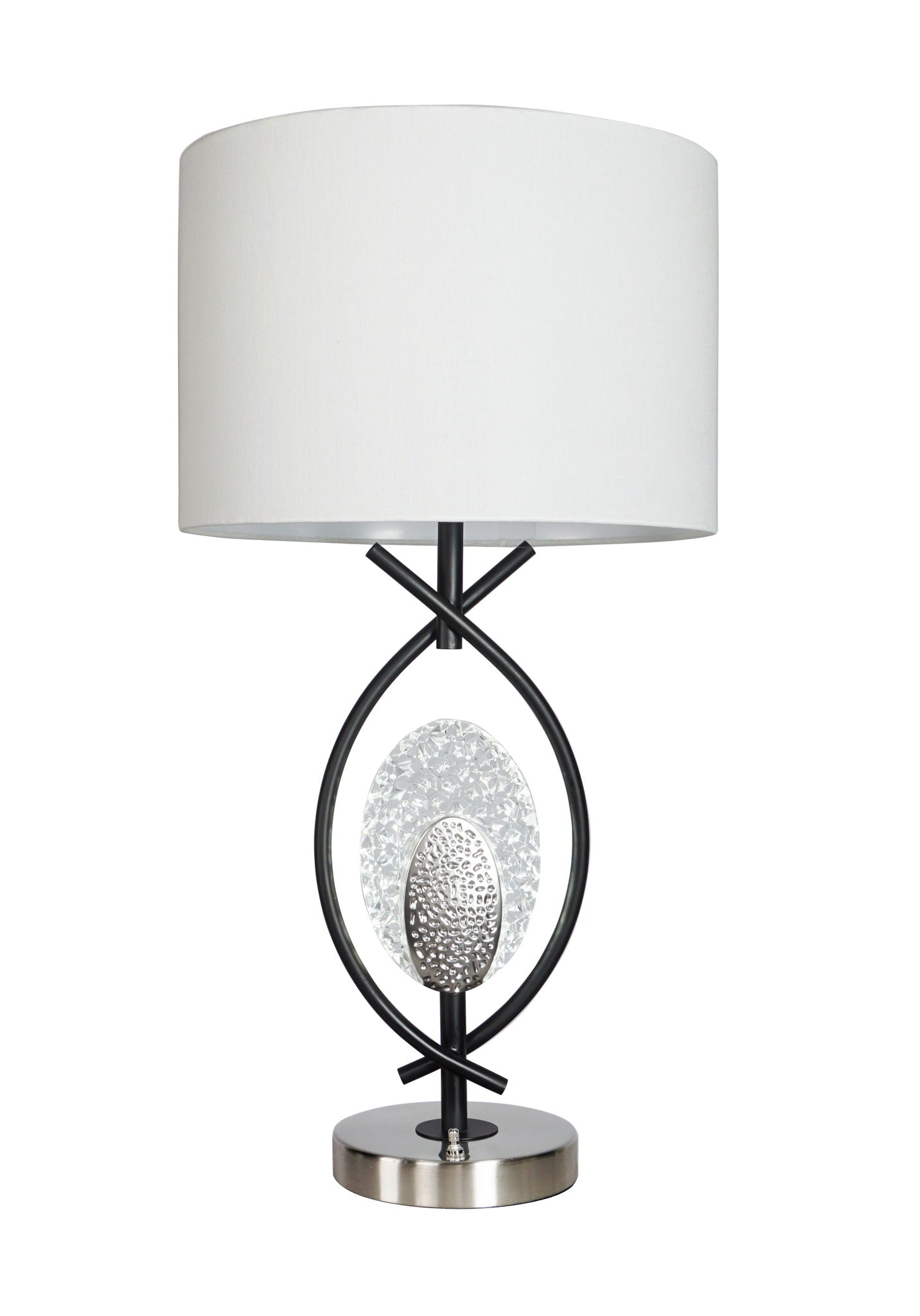 Table Lamp - Black and White Crown Mark