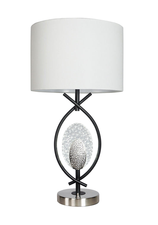 Table Lamp - Black and White Crown Mark
