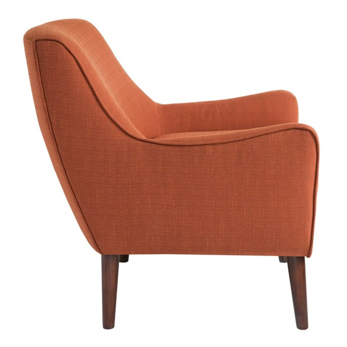 Accent Chair Upholstered With Legs - Burnt Orange JLA