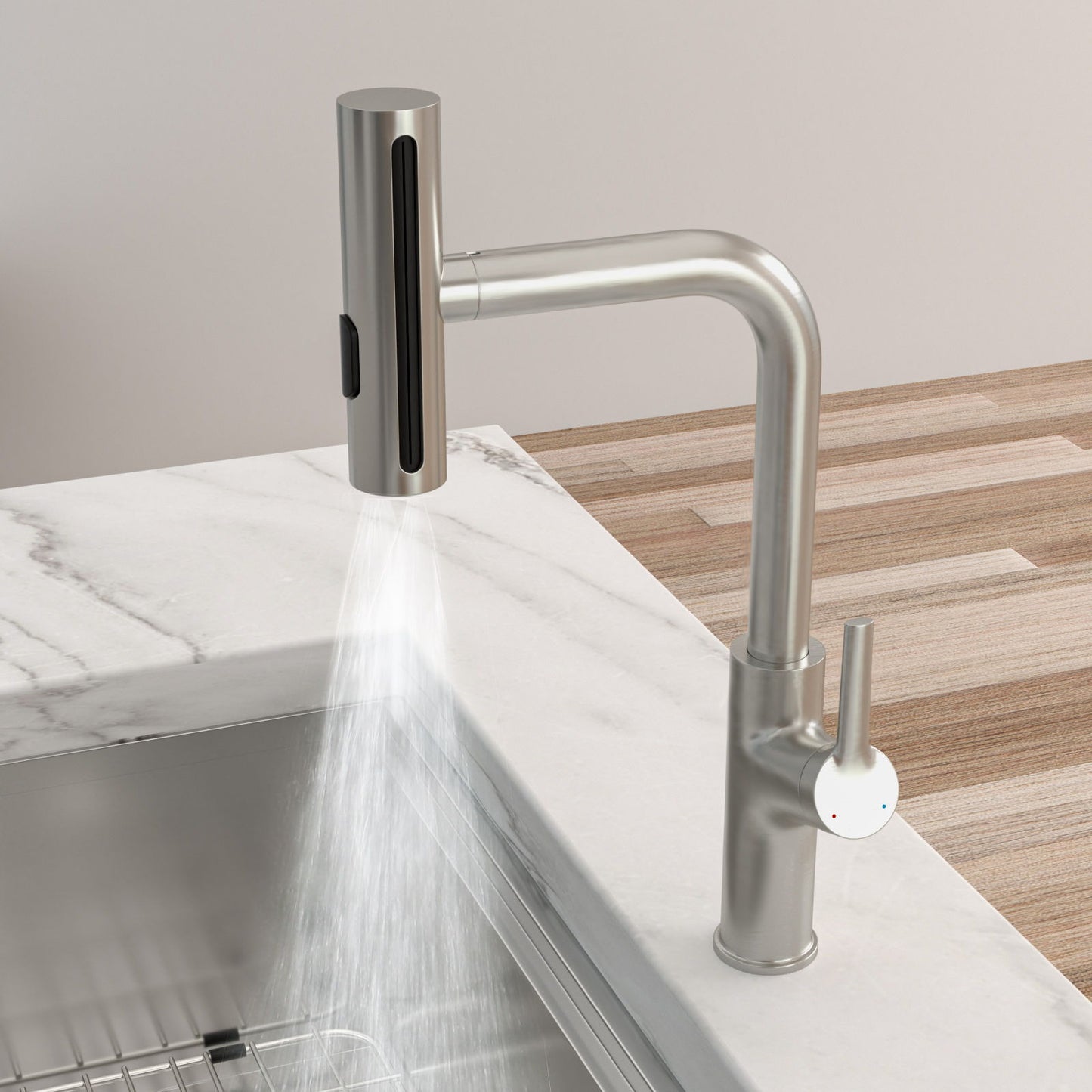 360° Pull Down Kitchen Faucet With 4 Spray Modes Daily Nest