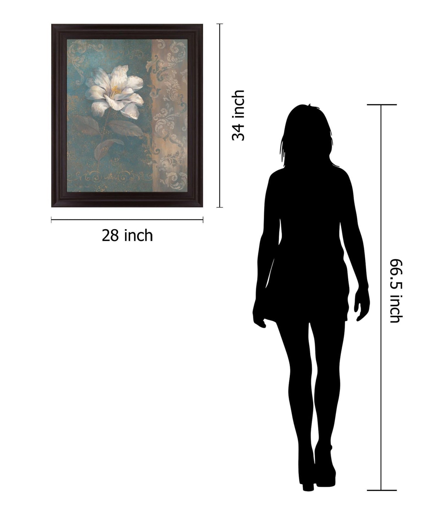 Opaline Majesty - 28" x 34" Framed Wall Art Classy Art