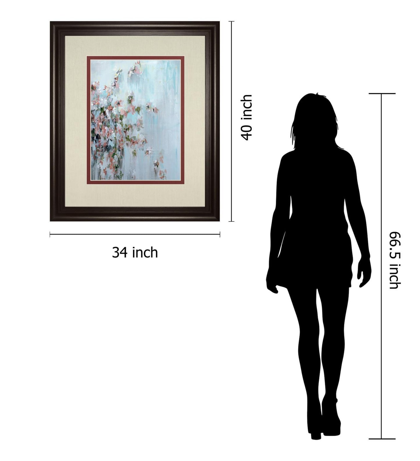 Wilting Away By Macy Cole - Framed Print Wall Art - Blue Classy Living