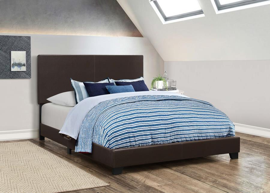 Dorian - Upholstered Panel Bed CoasterEveryday