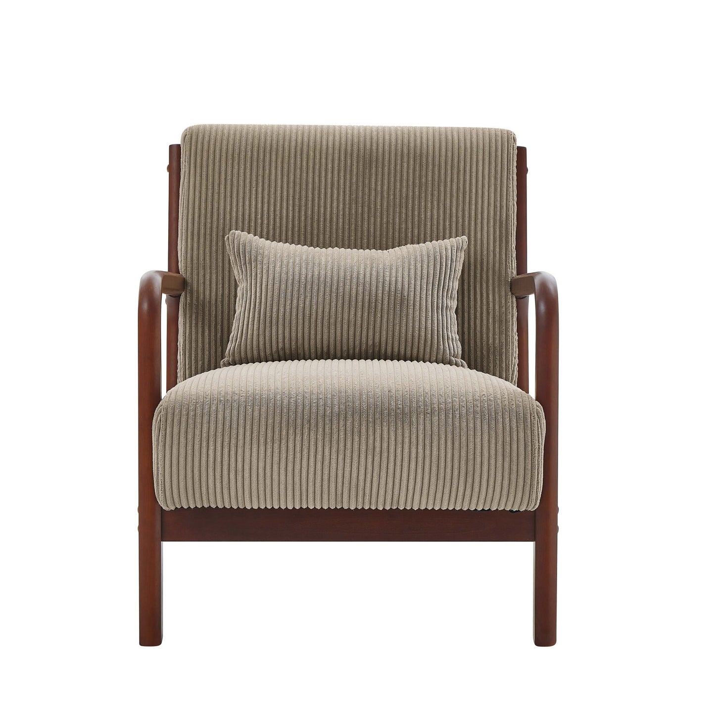 Upholstered Armchair With Back Support Pillow Home Essentials