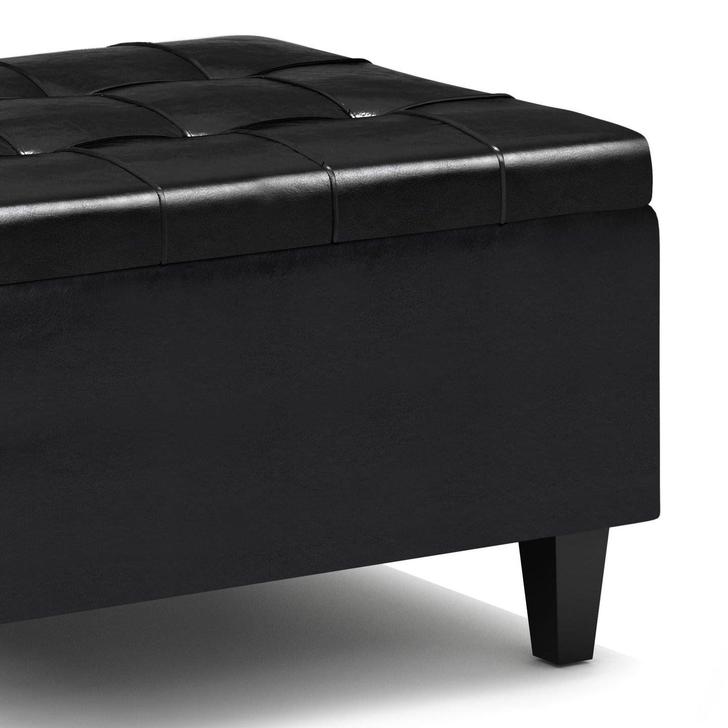 Harrison - Upholstered Coffee Table Storage Ottoman Simpli-Home