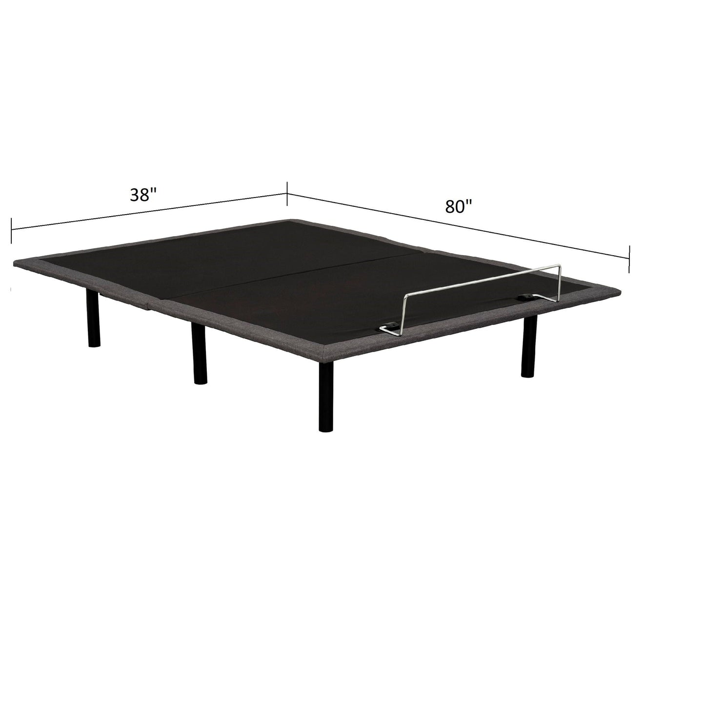 Split King Size Adjustable Bed Base With Wired Remote, Metal Frame Home Essentials