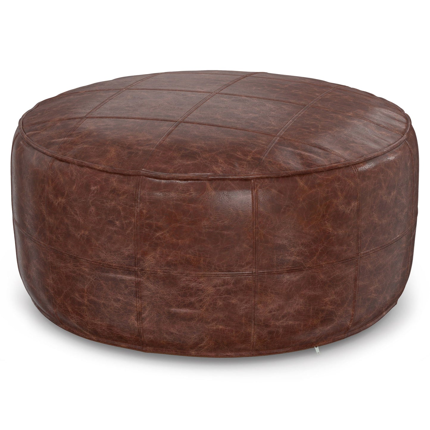 Connor - Handcrafted Round Pouf Simpli-Home