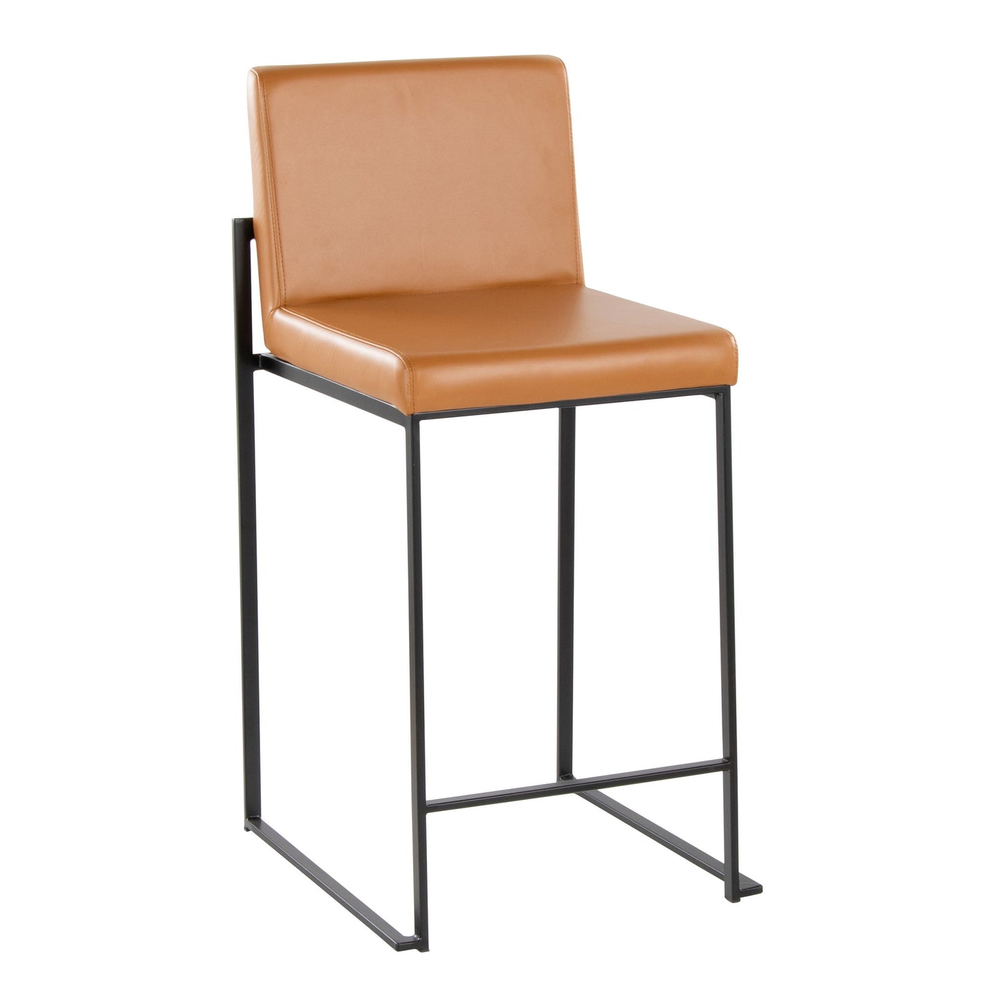 Fuji - Contemporary High Back Barstool Elegant Design Lumi Source