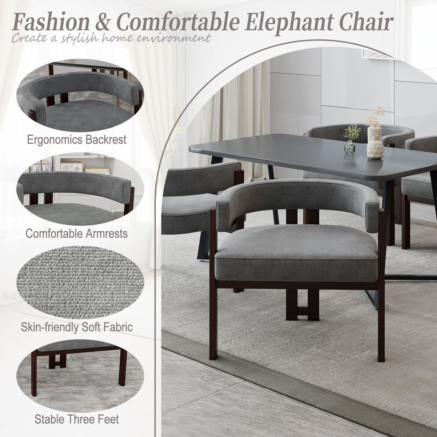 Modern Accent Teddy Upholstered Armchair Home Essentials
