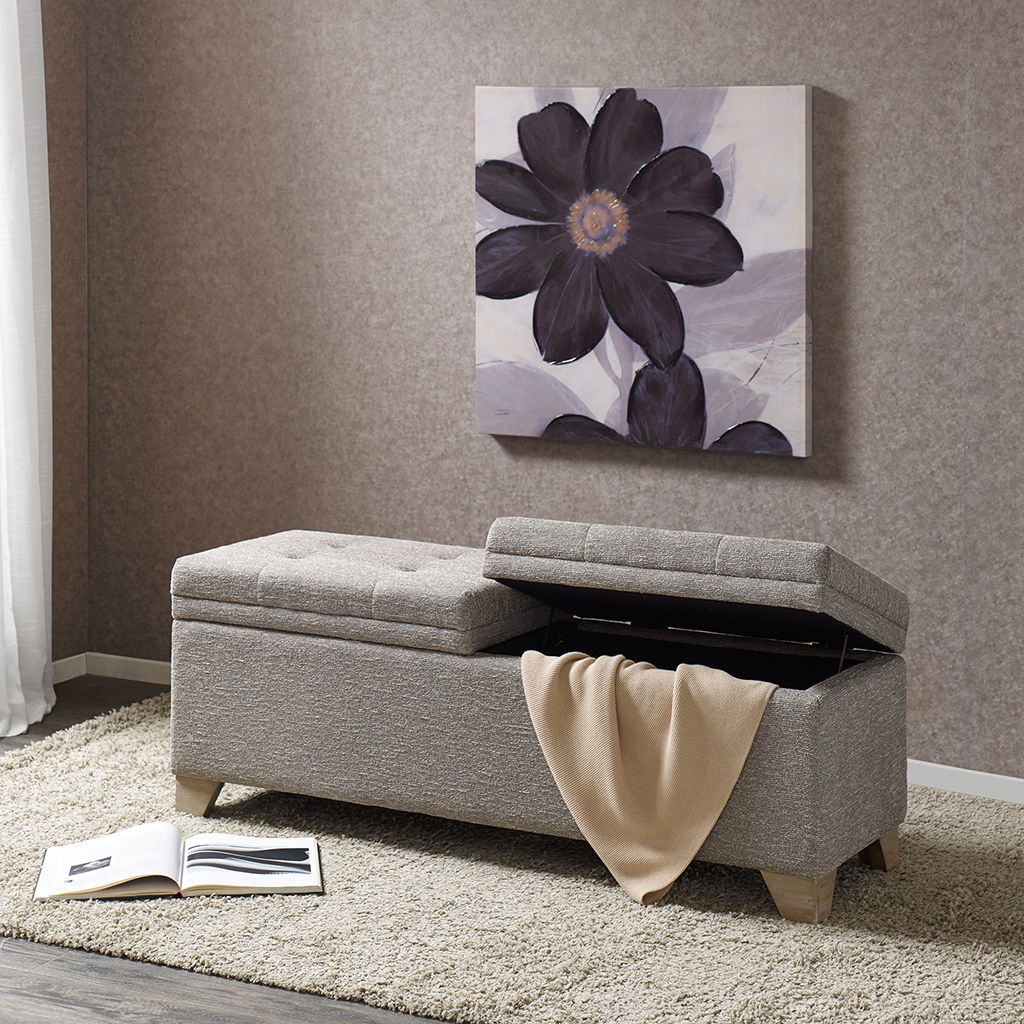 Ashcroft - Storage Bench - Gray Multi Madison Park