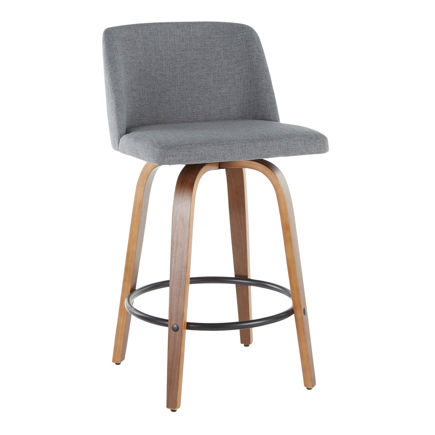 Toriano - Mid Century Modern, Counter Stool (Set of 2) Lumi Source